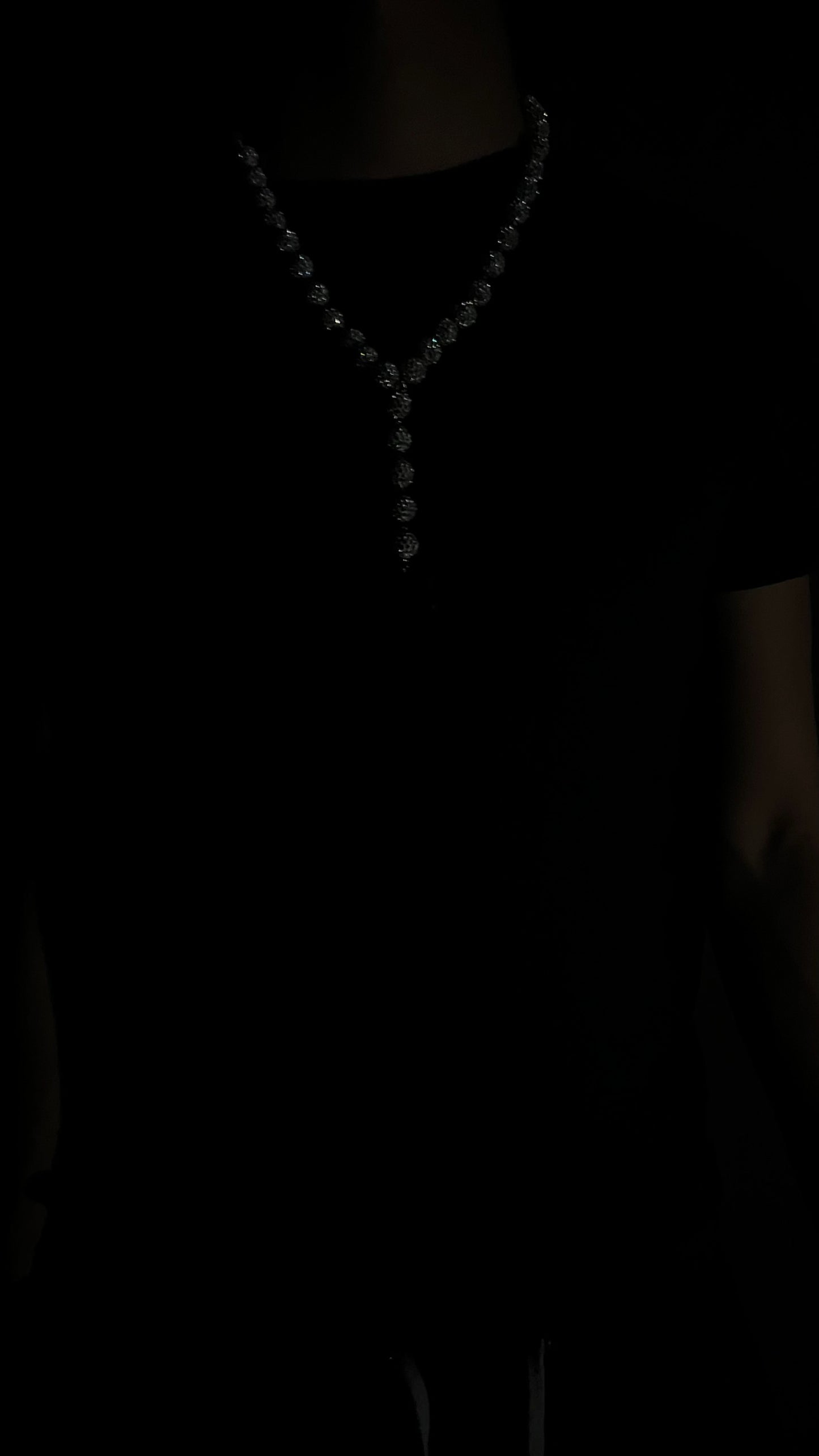 White Shamballa Chain